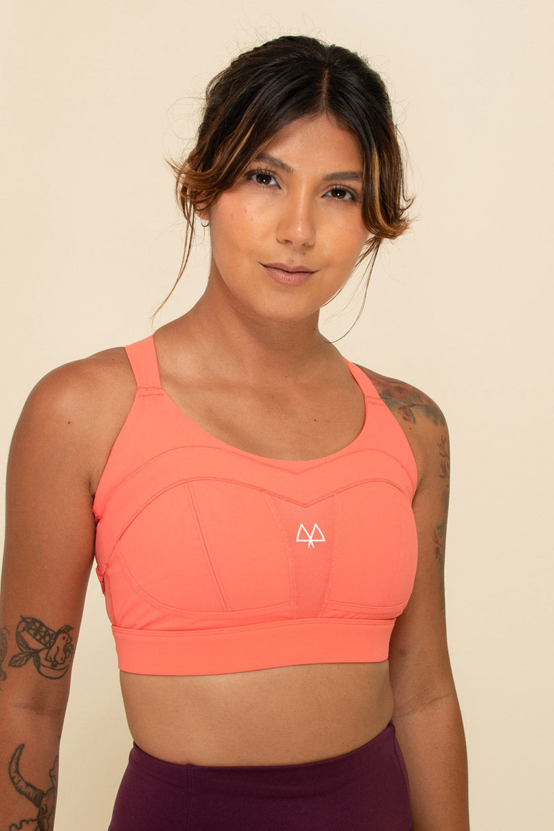 Maaree Solidarity sports bra coral