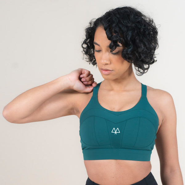 MAAREE Solidarity high-impact sports bra in green