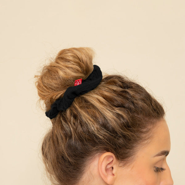 Maaree secret pocket scrunchie black