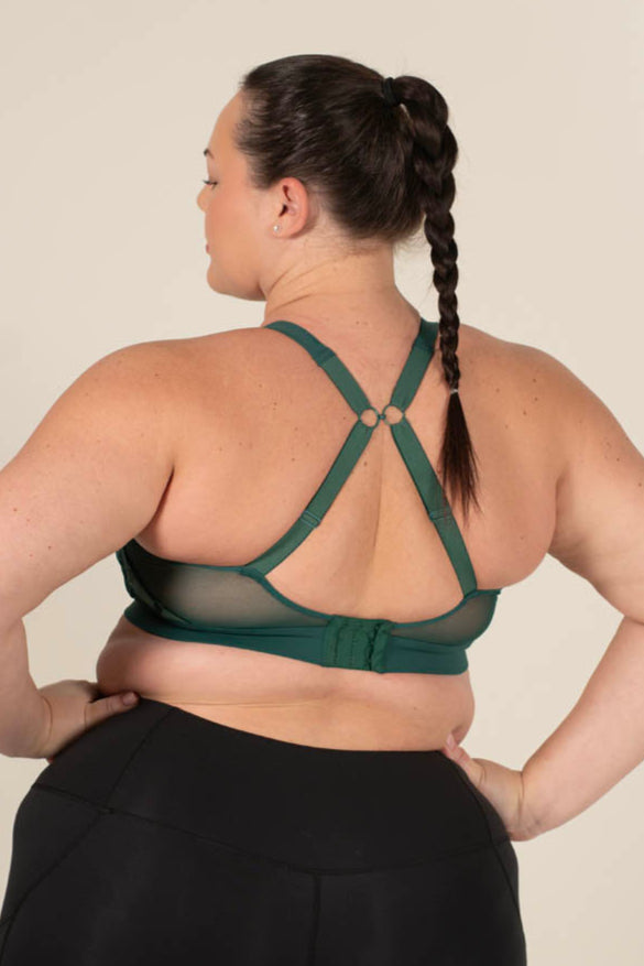 Maaree Solidarity high impact sports bra forest green